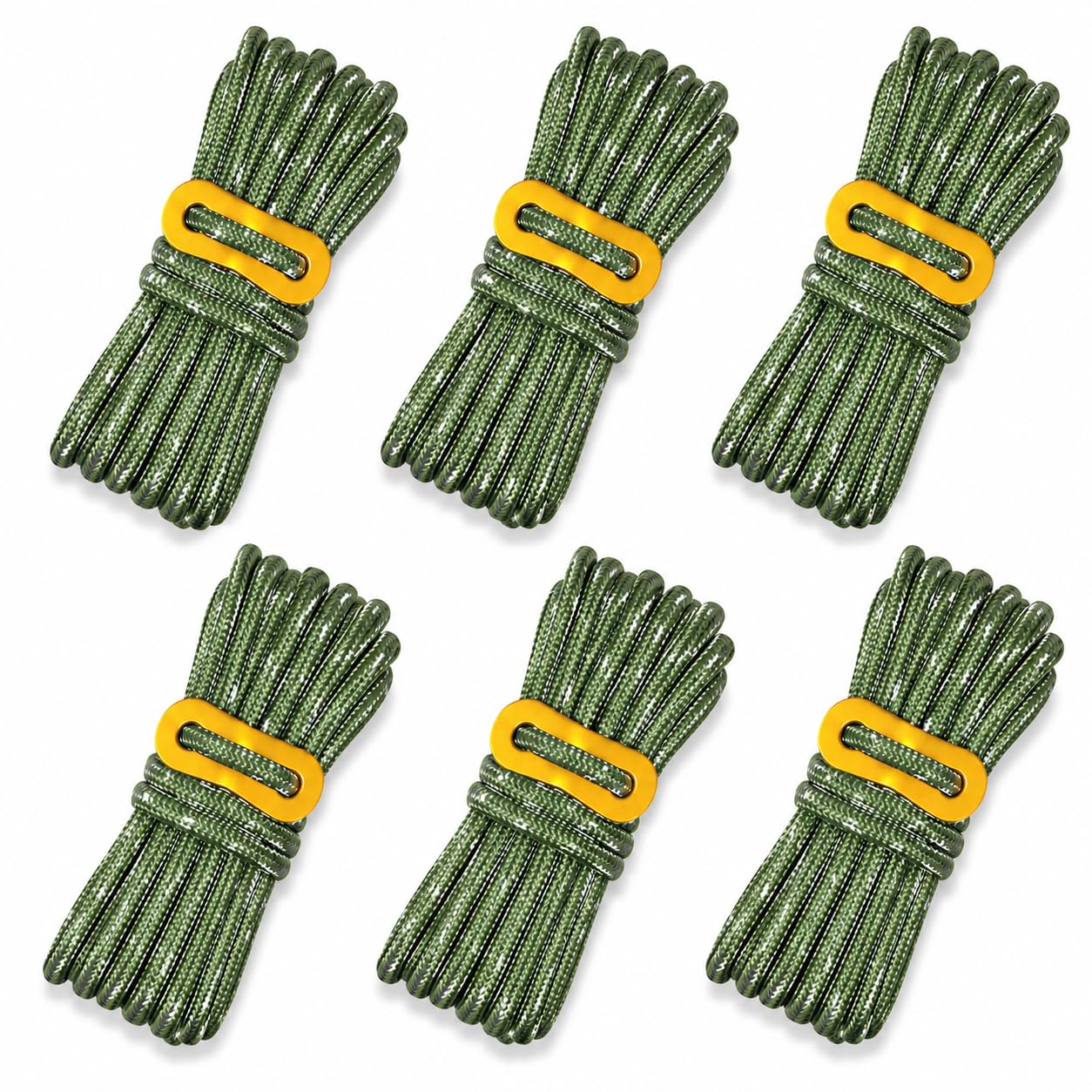 Amazon.co.jp: 6本セット ロープ テントロープ 2本の反射材入り 長さ